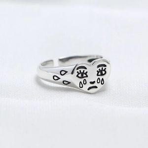 COPY - 925 Sterling Silver Cry Face Ring